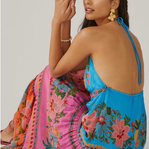 Farm x Anthropologie Floral Midi Dress - Picture 4 of 6